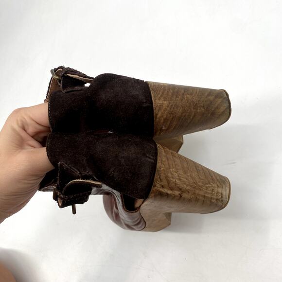 Free People brown two tone cedar clogs - Picture 5 of 8